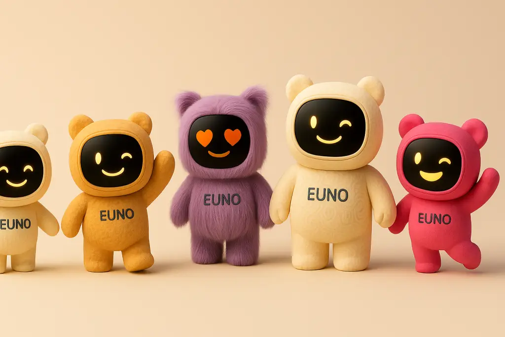 Bande de Euno qui prennent différentes pauses