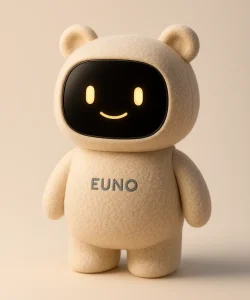 robot compagnon pour enfants Euno couleur beige