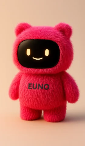 robot compagnon pour enfant Euno rouge