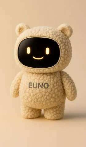 robot compagnon pour enfants Euno beige effet mouton
