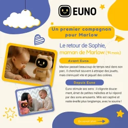 Publication instagram - témoignage de Sophie sur les bienfaits de Euno sur les crises de colère de Marlow 14 mois